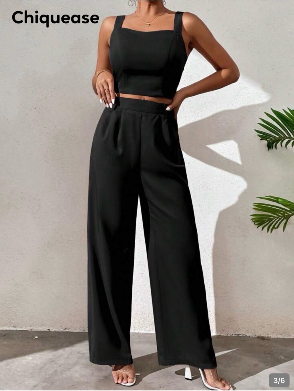NIAY Unity Shirred Cami Top & Wide Leg Pants